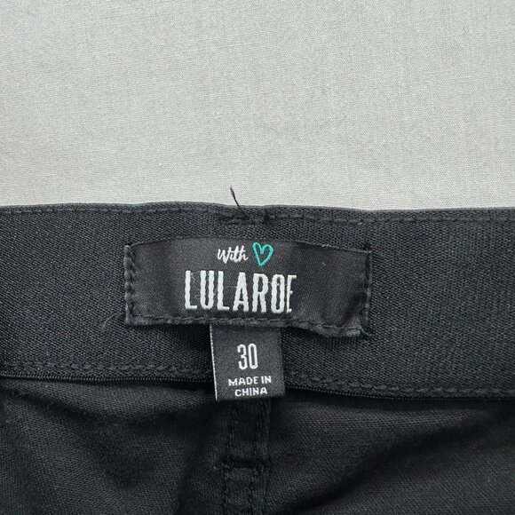 Lularoe Distressed Skinny Jeans Womens 30 Mid-Rise Stretchy Denim Washed Black - Picture 10 of 11